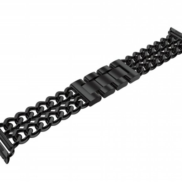 NEW INS Style Adjustable Stainless Wrist Strap Band For Apple Watch - Black - Picture 15 of 15